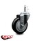 Service Caster 4'' Black Polyurethane Wheel Swivel 7/16'' Grip Ring Stem Caster SCC-GR20S414-PPUB-BLK-716138 - alternate 4